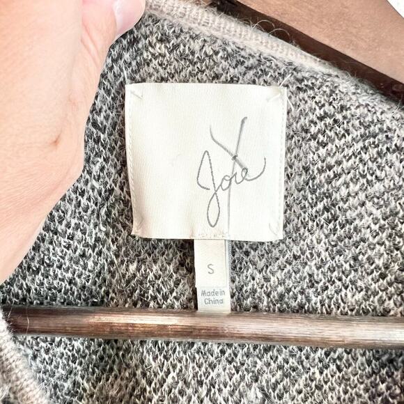 Joie 'Berit' Print Open Front Wool Blend Cardigan Small Boho Chic Layering Basic - Picture 3 of 8